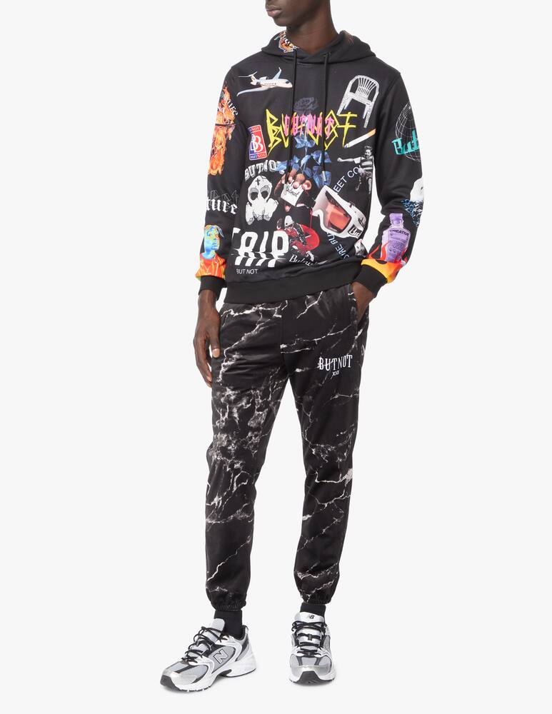 rinascente But Not Felpa con cappuccio e stampa multigrafica