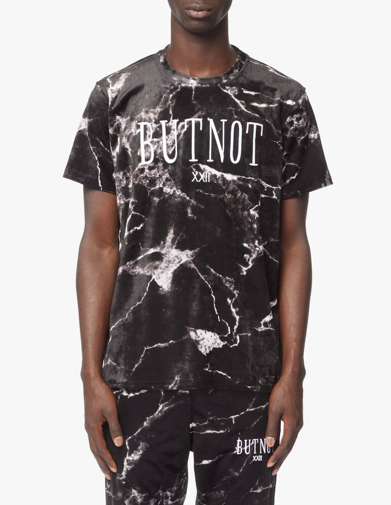 rinascente But Not Maglietta girocollo in velluto marmorizzato