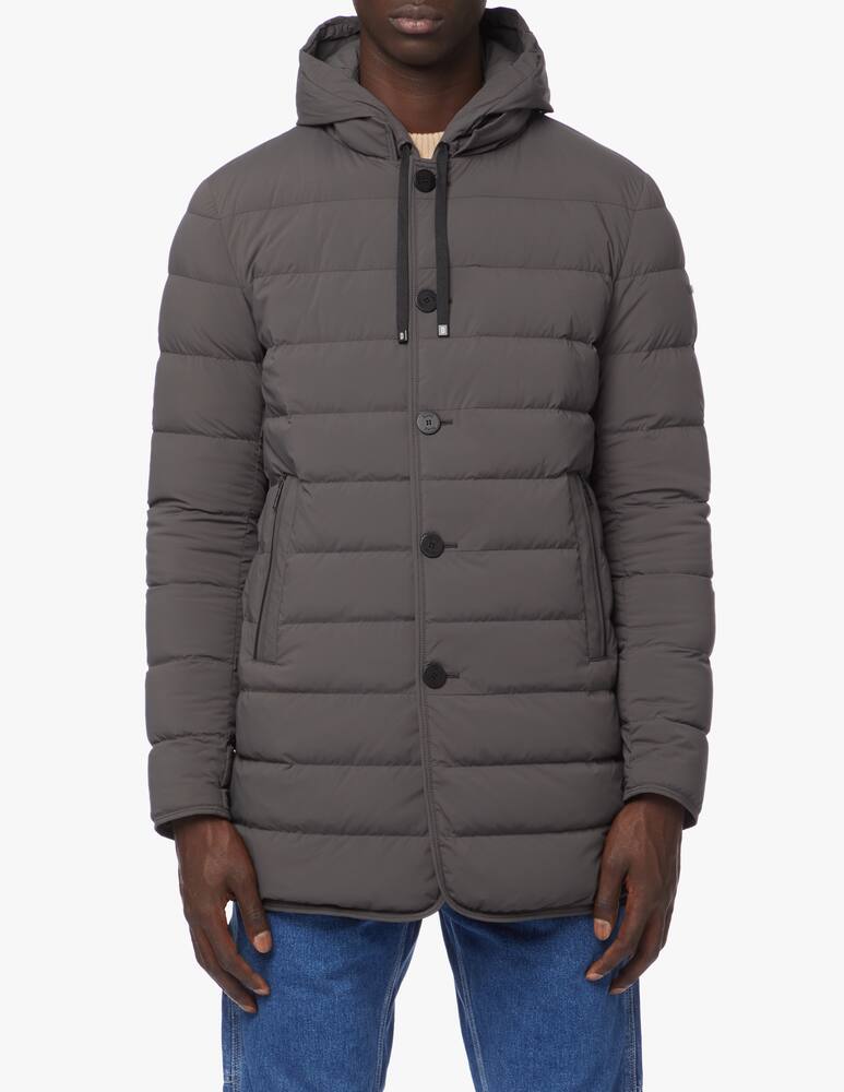 rinascente Duno Piumino in tessuto bi-stretch con cappuccio staccabile