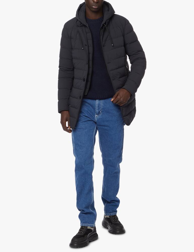 rinascente Duno Down jacket bi-stretch fabric with detachable hood