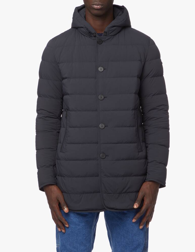 rinascente Duno Down jacket bi-stretch fabric with detachable hood