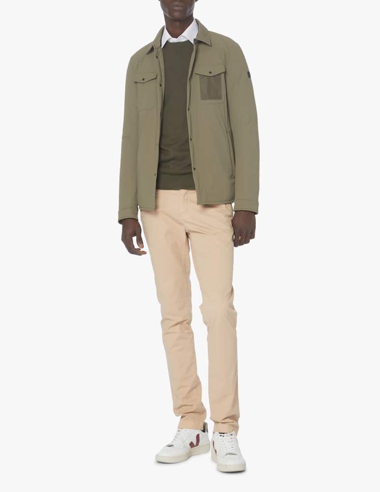 rinascente Duno Bi-stretch shirt jacket - olive