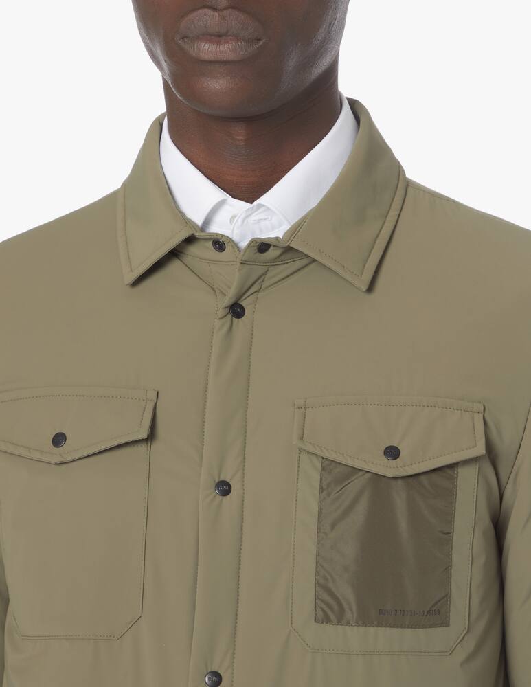 rinascente Duno Bi-stretch shirt jacket - olive