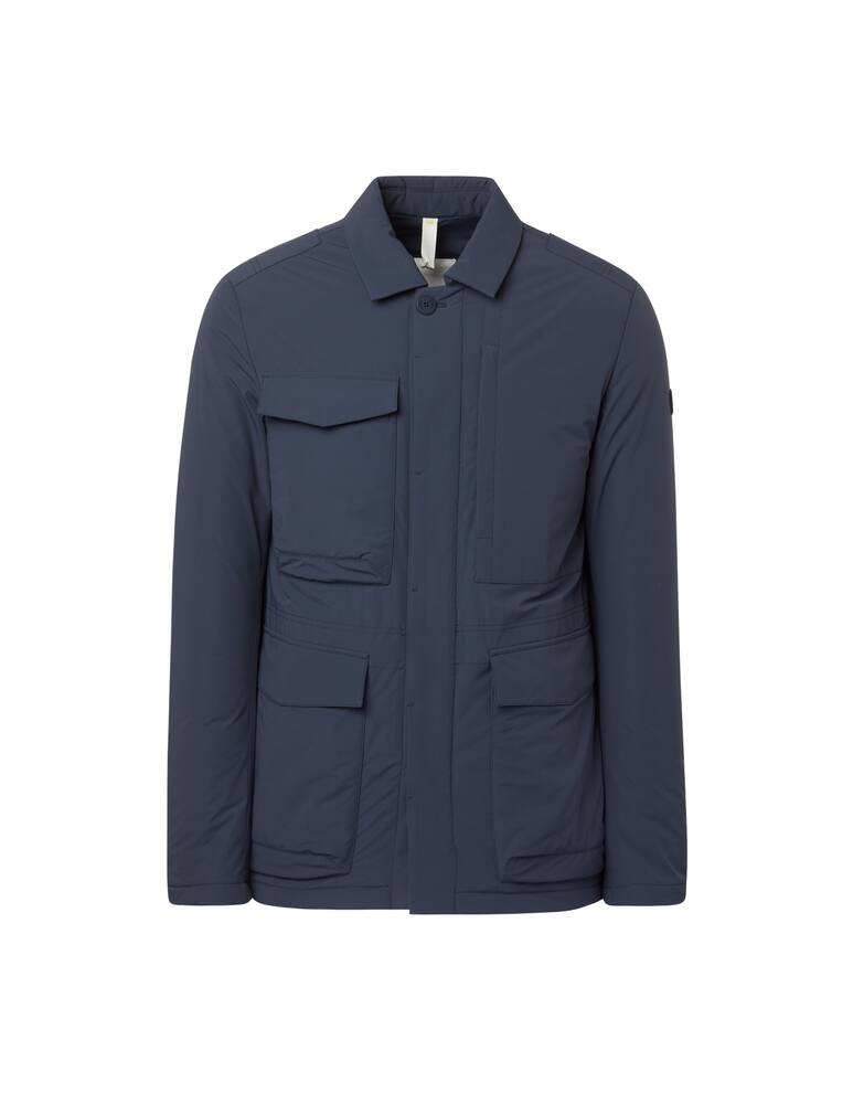 rinascente Duno Bi-stretch textile shirt jacket - blue