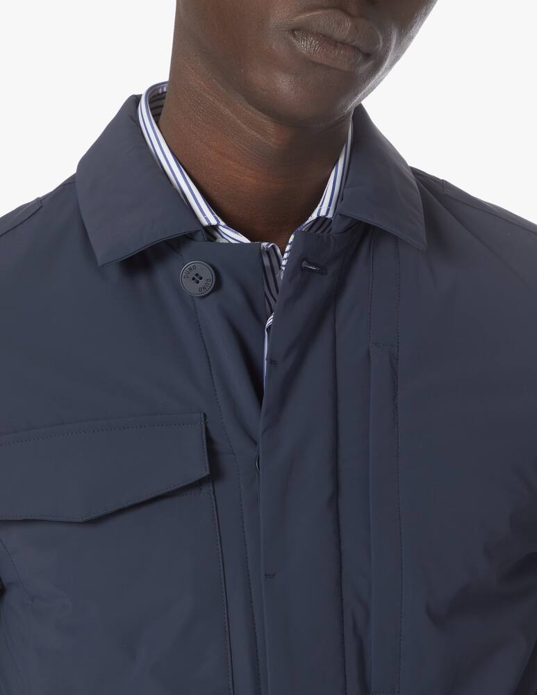 rinascente Duno Bi-stretch textile shirt jacket - blue