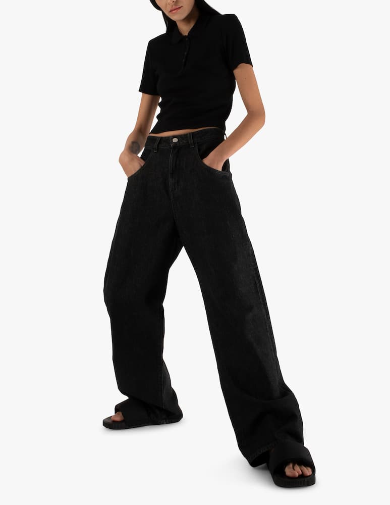 rinascente Icon Denim Olivia wide leg jeans