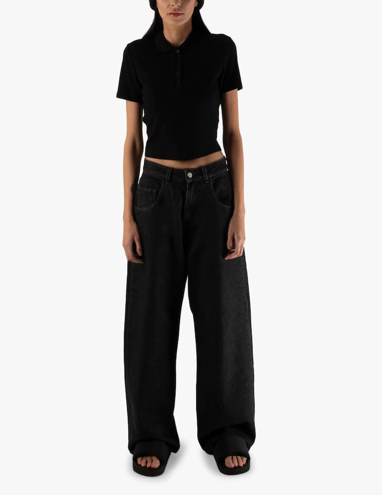 rinascente Icon Denim Olivia wide leg jeans