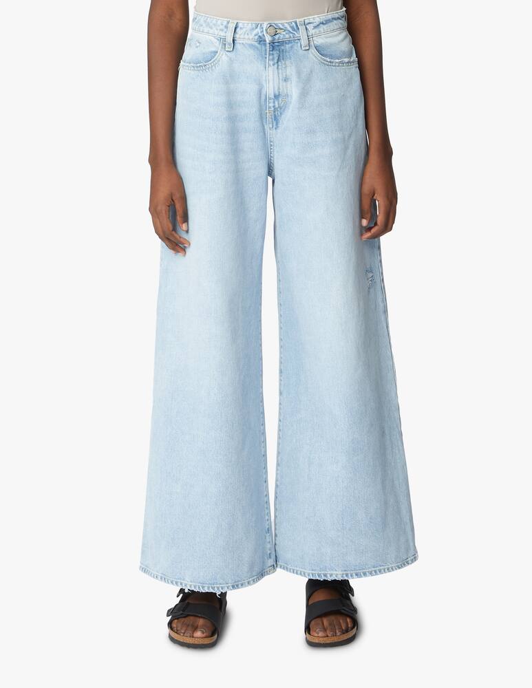 rinascente Icon Denim Kendall high rise wide leg jeans - blue