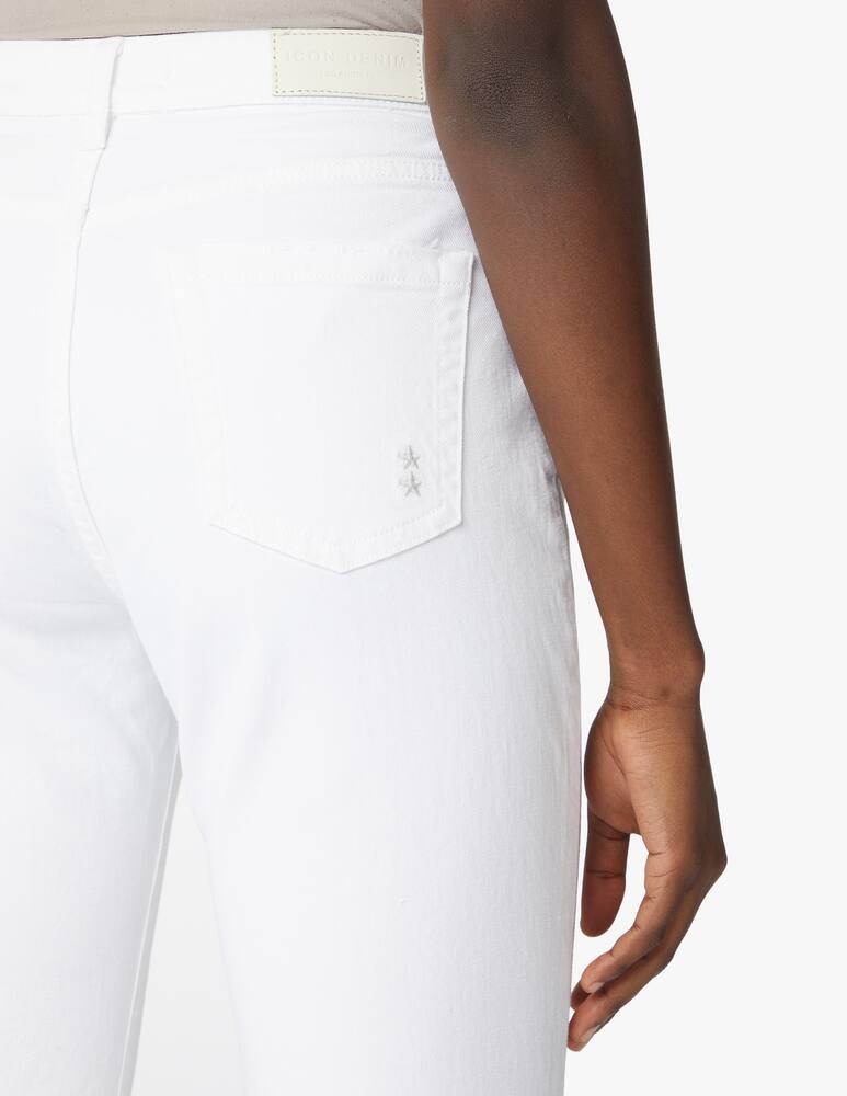 rinascente Icon Denim Pam high rise wide legs jeans - white