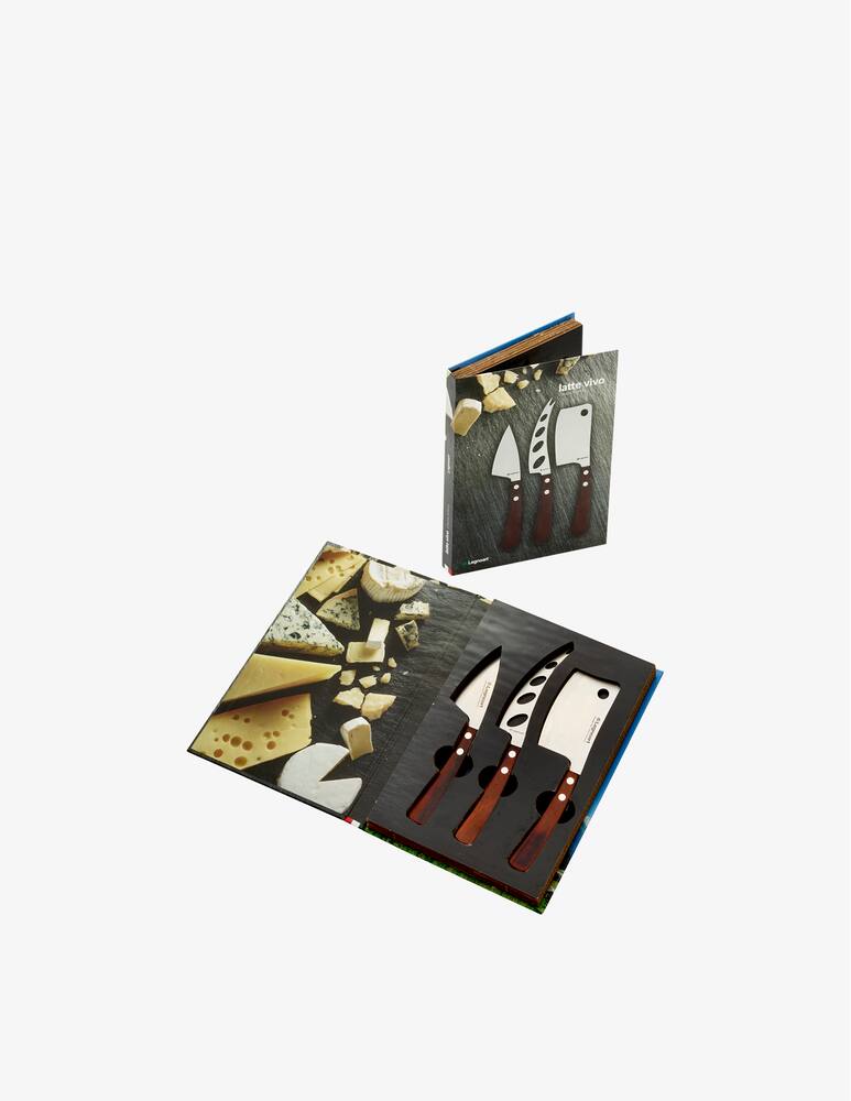 rinascente Legnoart Latte Vivo Set Coltelli Formaggio 3 Pz