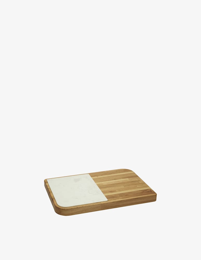 rinascente Legnoart Grand Cheese Place Piatto Formaggio In Rovere Inserto Marmo