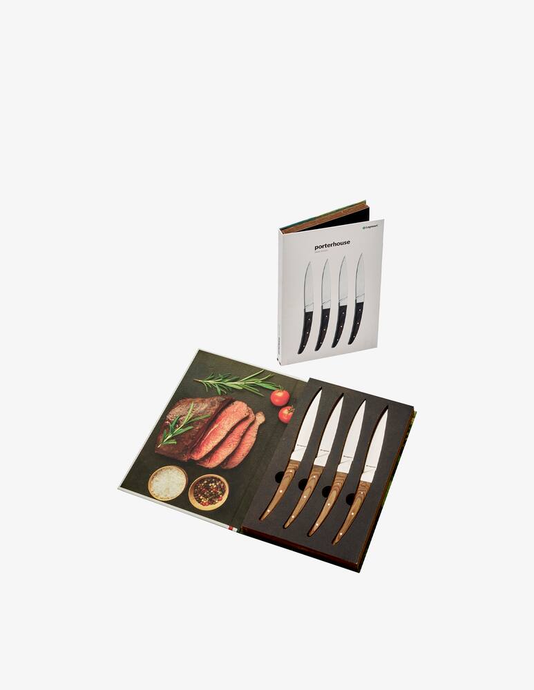 rinascente Legnoart Porterhause Set Coltelli Da Bistecca 4 Pz