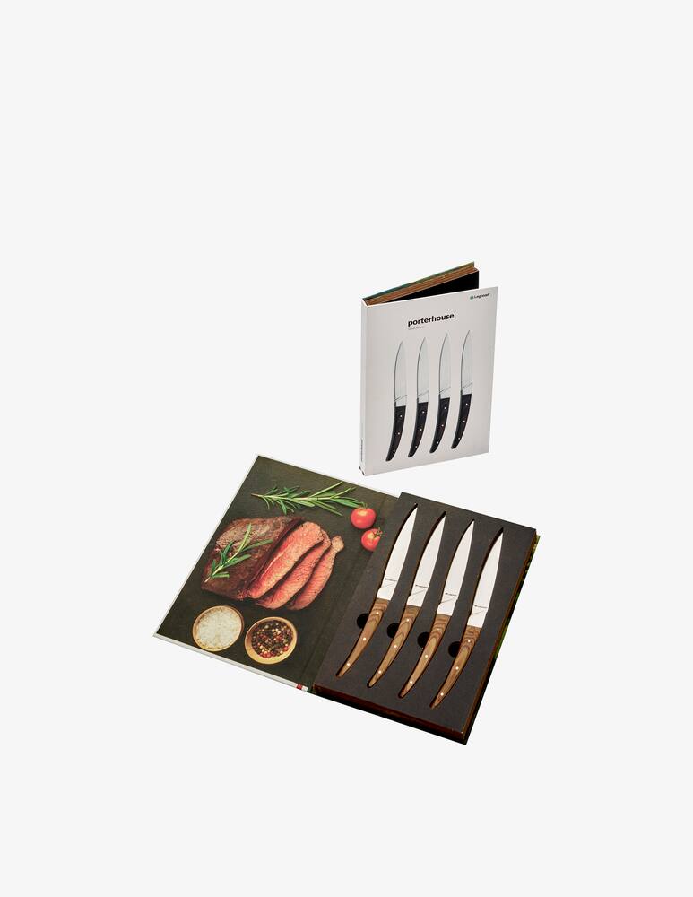rinascente Legnoart Porterhouse Set Coltelli Da Bistecca 4 pz