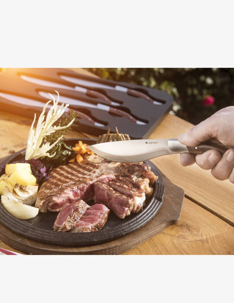 rinascente Legnoart Angus Steak Knives Set 4 Pcs
