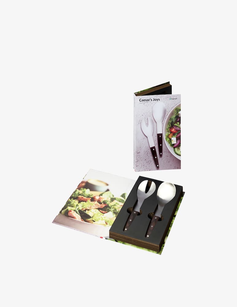 rinascente Legnoart Caesars Joys Set Posate Da Insalata