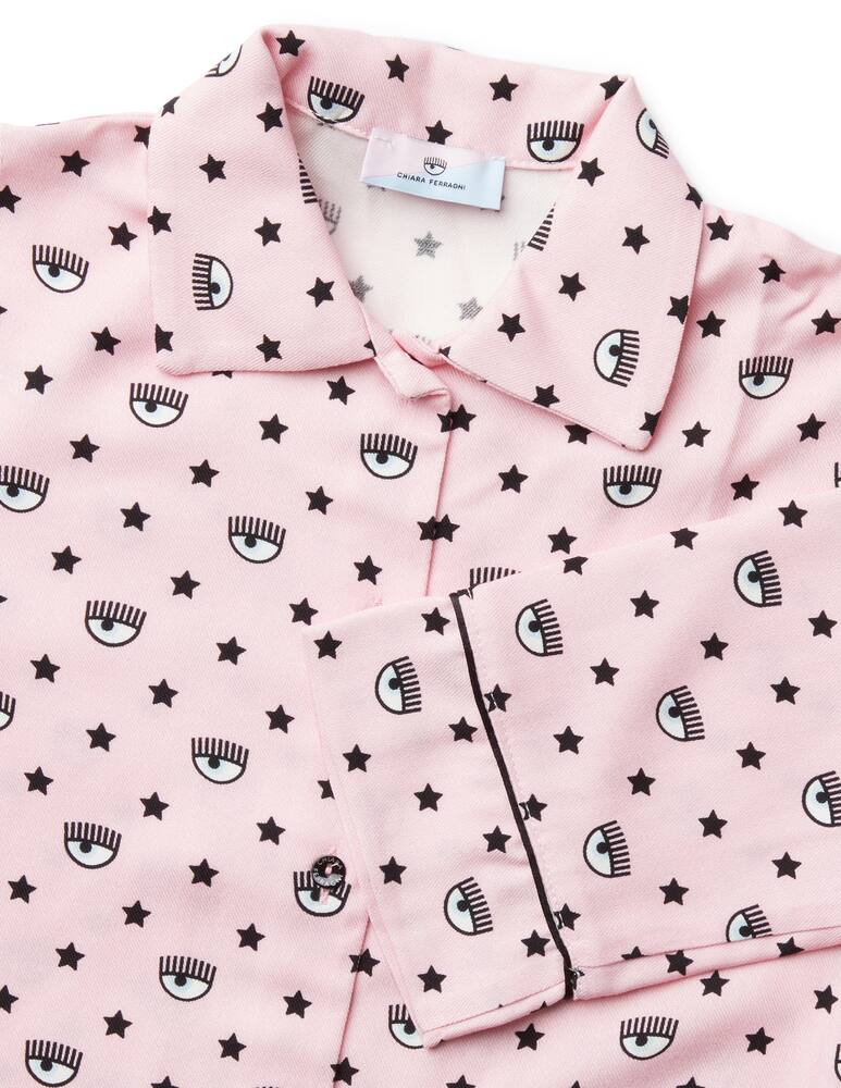 rinascente Chiara Ferragni Logomania twill pijama