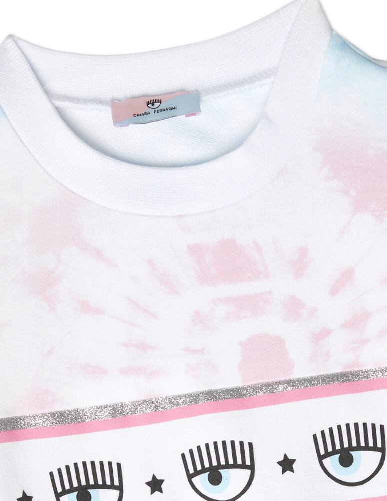 rinascente Chiara Ferragni Felpa maxilogo tie dye - Multicolor