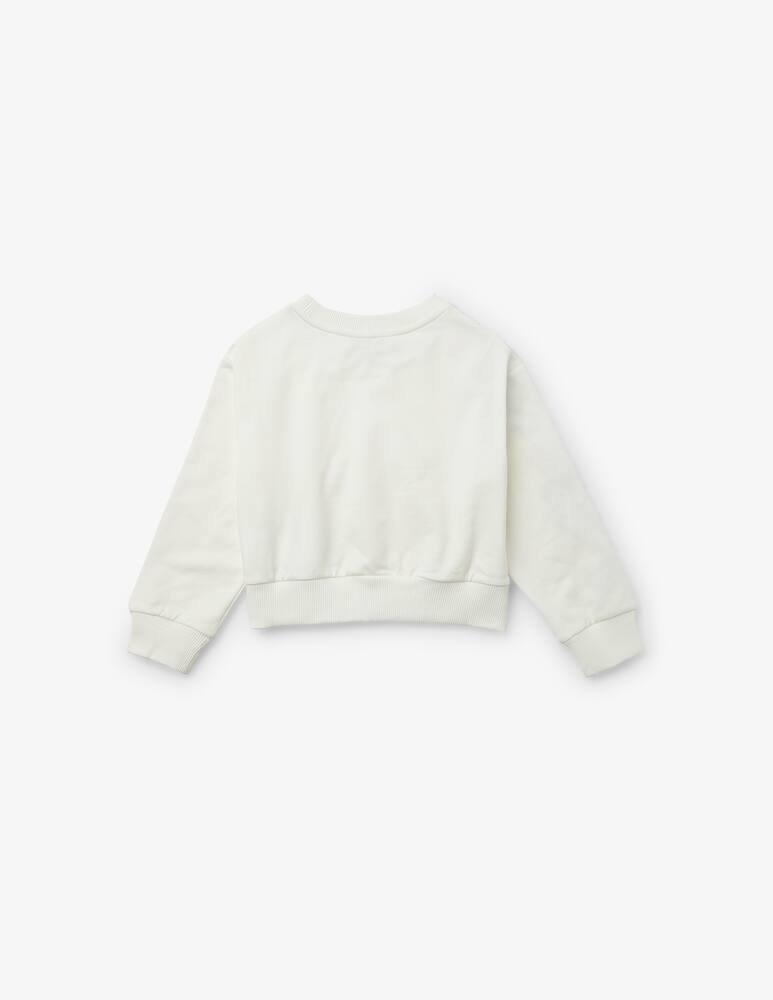 Chiara Ferragni Felpa in cotone cf rainbow - Bianco - immagine 3