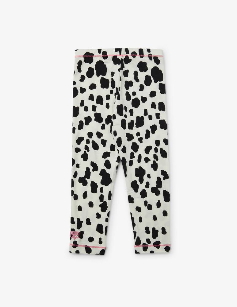 rinascente Chiara Ferragni Leggings  in cotone cf dalmata - Bianco