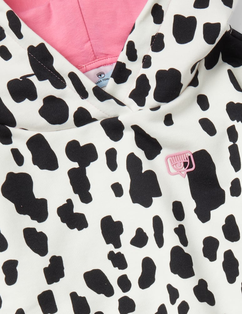 rinascente Chiara Ferragni Cf dalmatian cotton hoodie - Multicolor