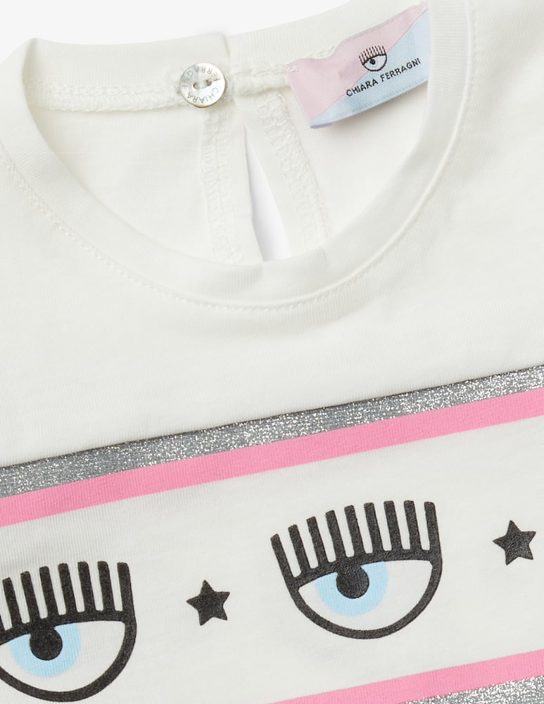 rinascente Chiara Ferragni Maxilogomania cotton t-shirt - White