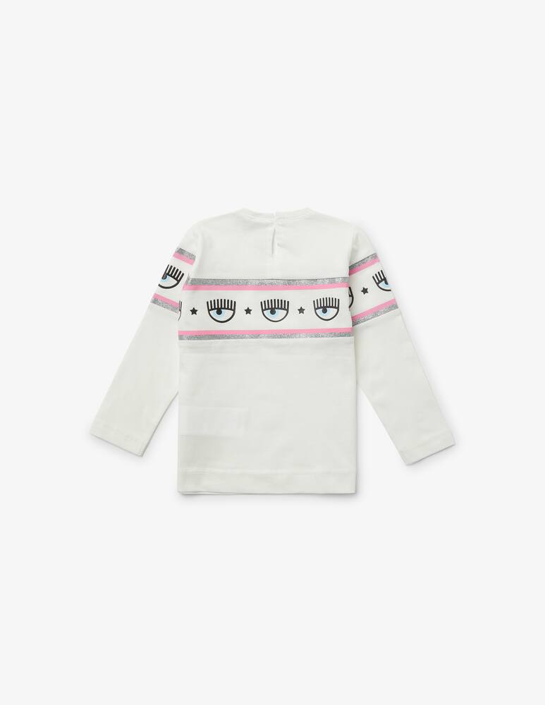 Chiara Ferragni T-shirt in cotone Maxilogomania - Bianco - immagine 3 Chiara Ferragni T-shirt in cotone Maxilogomania - Bianco - immagine 3