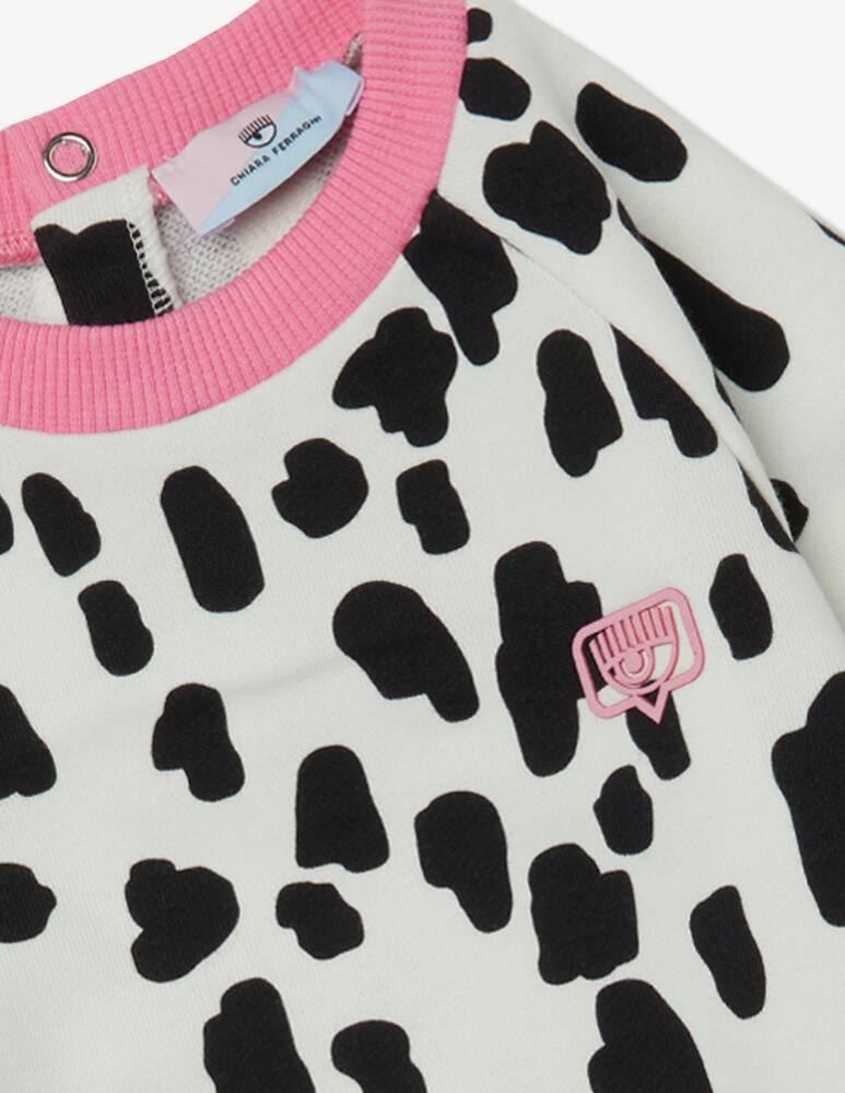 Chiara Ferragni Abito felpa dalmata in cotone cf - Multicolor - immagine 2 Chiara Ferragni Abito felpa dalmata in cotone cf - Multicolor - immagine 2