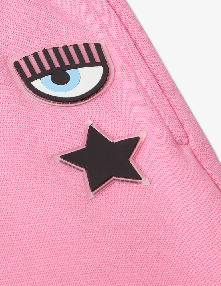 rinascente Chiara Ferragni Trousers with logo - Pink