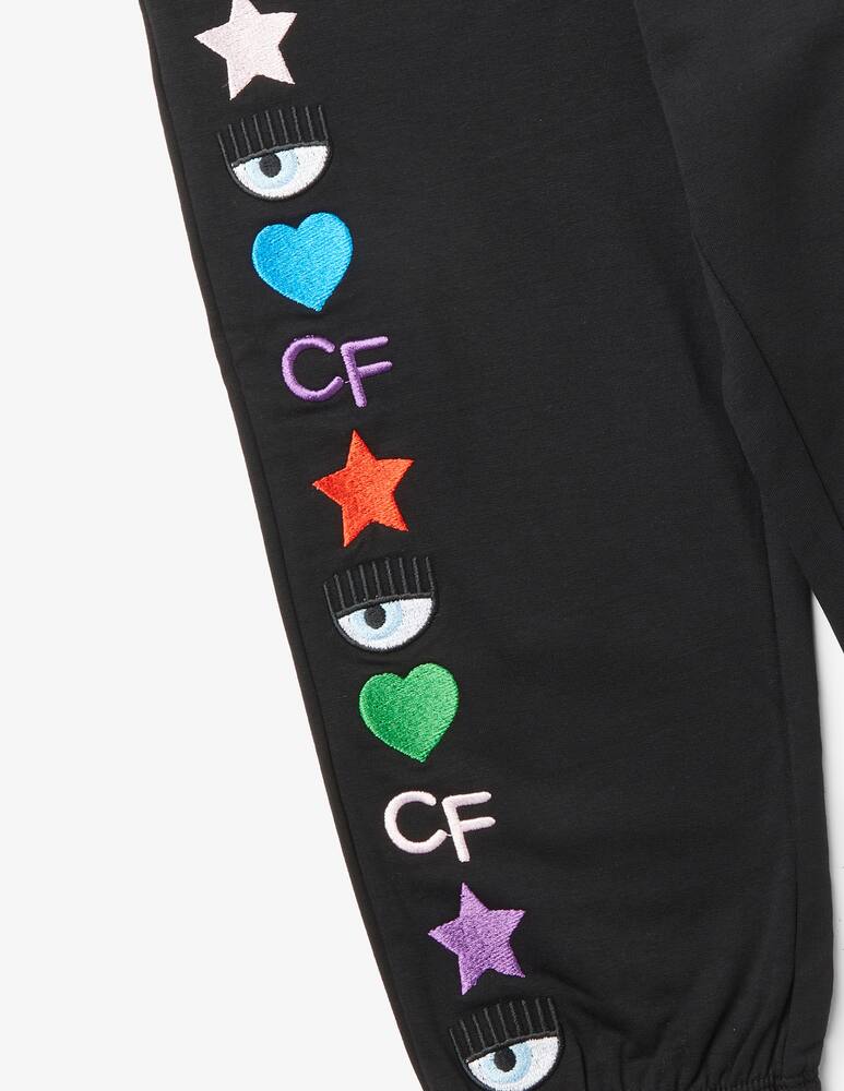 rinascente Chiara Ferragni Rainbow cf cotton jogger - Black