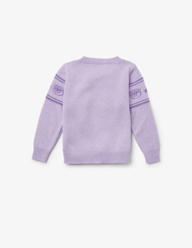 rinascente Chiara Ferragni Wool blend lurex sweater - Violet