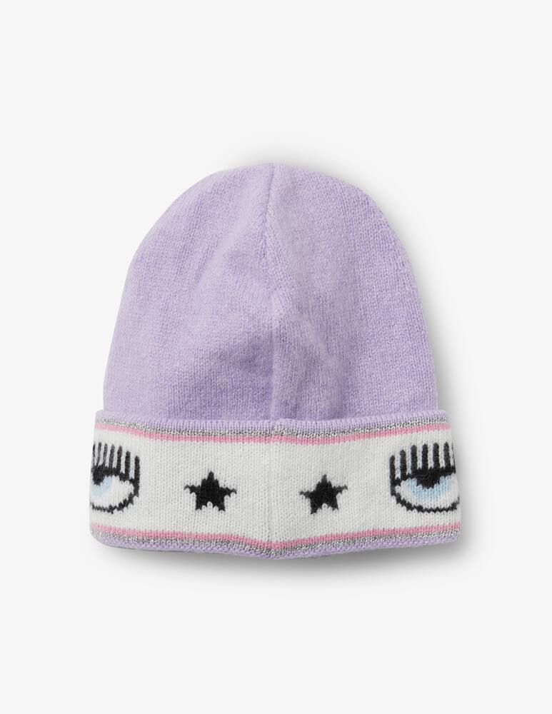 rinascente Chiara Ferragni Wool and cashmere hat - Violet