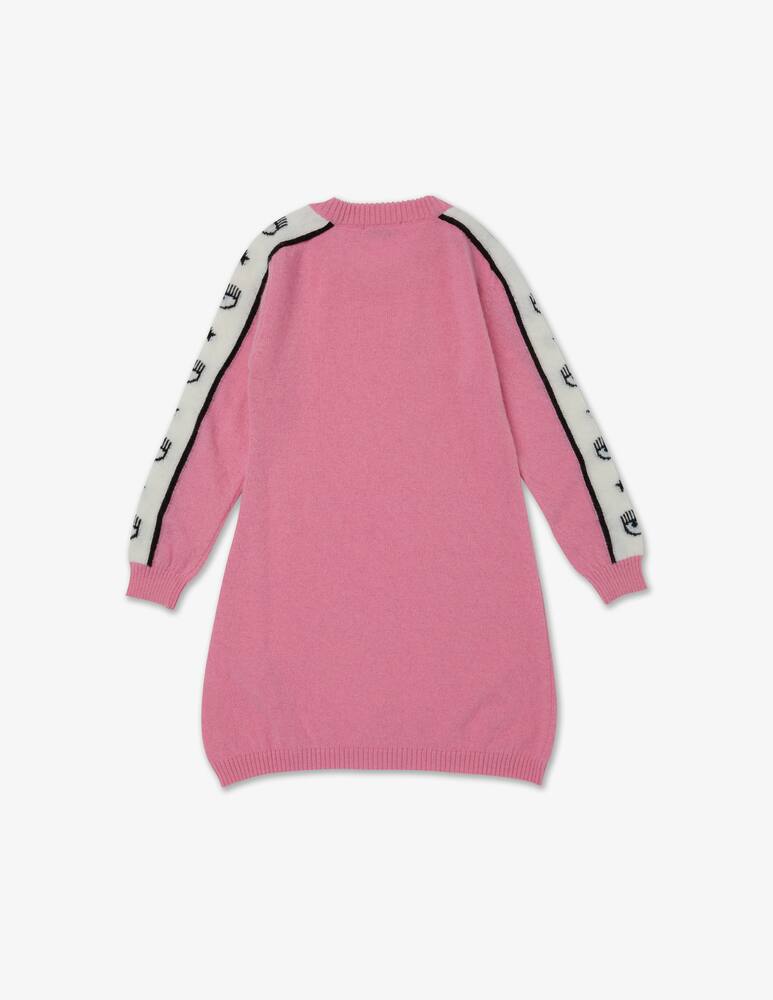 rinascente Chiara Ferragni Abito in misto lana e cashmere logomania - Rosa