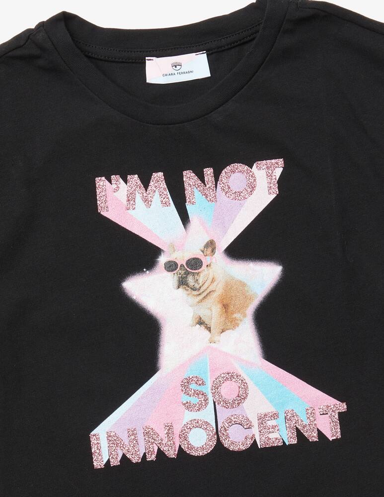rinascente Chiara Ferragni I'm so iconic cotton t-shirt - Black