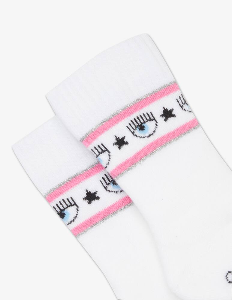 Chiara Ferragni Maxilogomania cotton socks - picture 2 Chiara Ferragni Maxilogomania cotton socks - picture 2