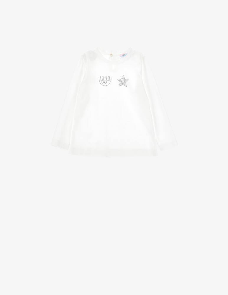 Chiara Ferragni T-shirt in cotone iconic - immagine 1 Chiara Ferragni T-shirt in cotone iconic - immagine 1