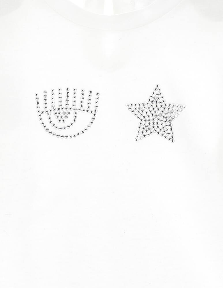 Chiara Ferragni T-shirt in cotone iconic - immagine 3 Chiara Ferragni T-shirt in cotone iconic - immagine 3