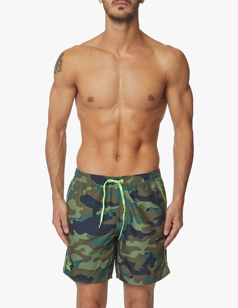 rinascente Sundek Pipin long swim short with laces