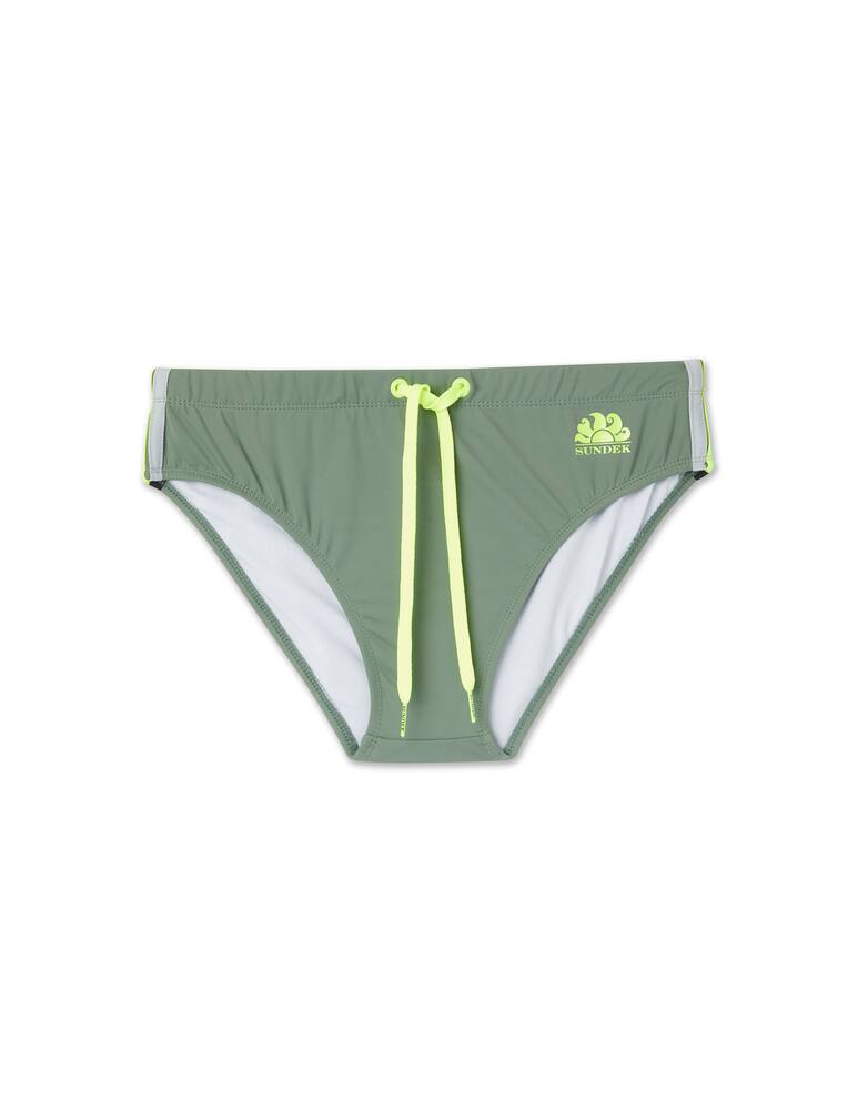 Sundek Costume slip alto arcobaleno - verde - immagine 3 Sundek Costume slip alto arcobaleno - verde - immagine 3