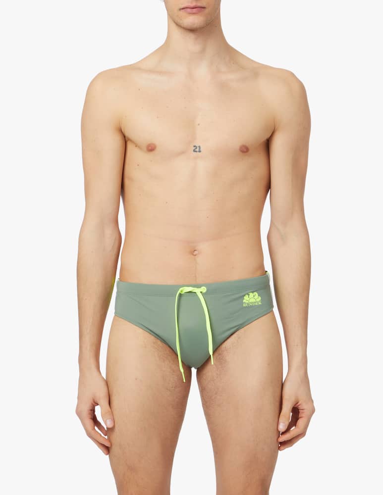 Sundek Costume slip alto arcobaleno - verde - immagine 1 Sundek Costume slip alto arcobaleno - verde - immagine 1