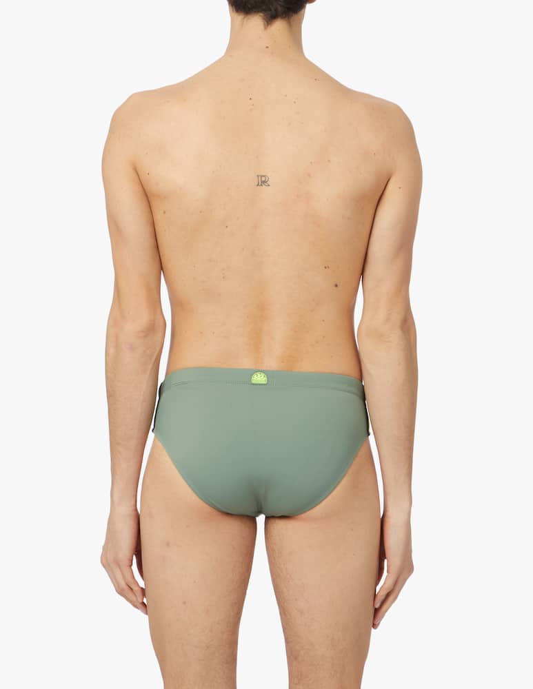 Sundek Costume slip alto arcobaleno - verde - immagine 2 Sundek Costume slip alto arcobaleno - verde - immagine 2
