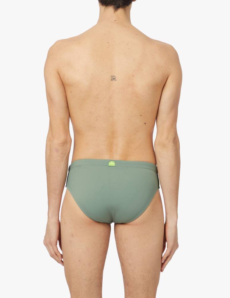 rinascente Sundek High rainbow swim brief - green