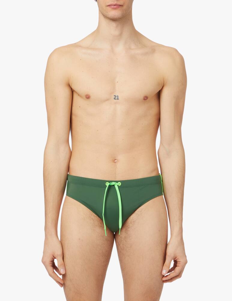 rinascente Sundek Sun back swim brief - green