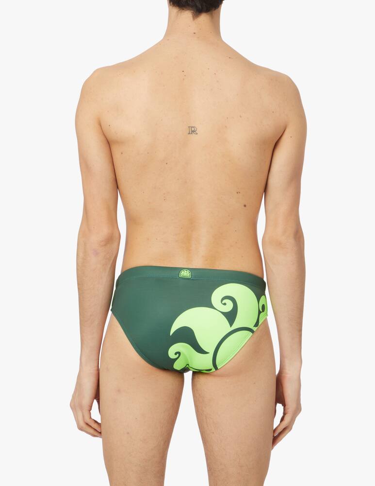 rinascente Sundek Sun back swim brief - green