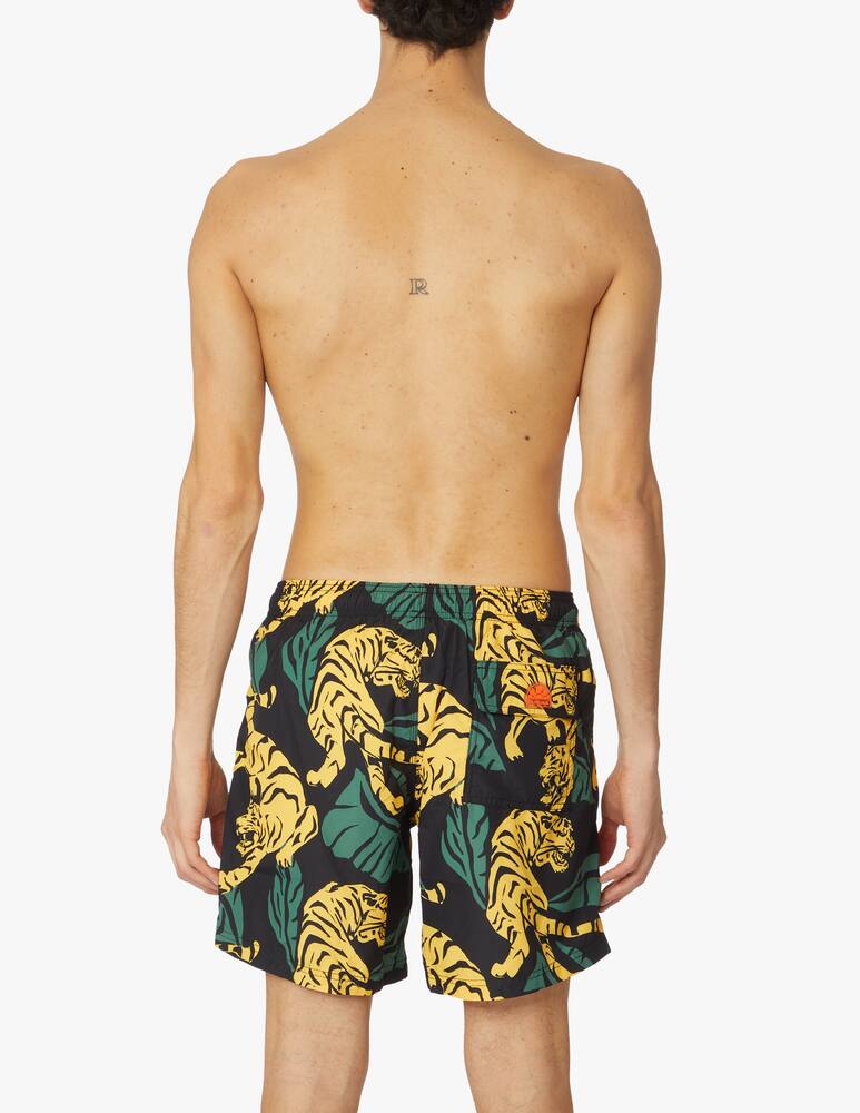 rinascente Sundek Costume boxer lungo tigre - nero