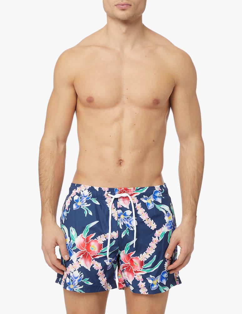 rinascente Sundek Costume boxer corto stampa dreaming hawai - blu