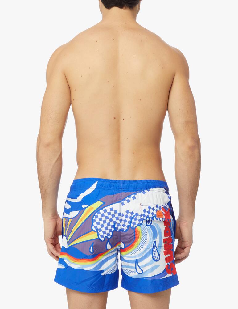 rinascente Sundek Pop weave swimshorts - blue
