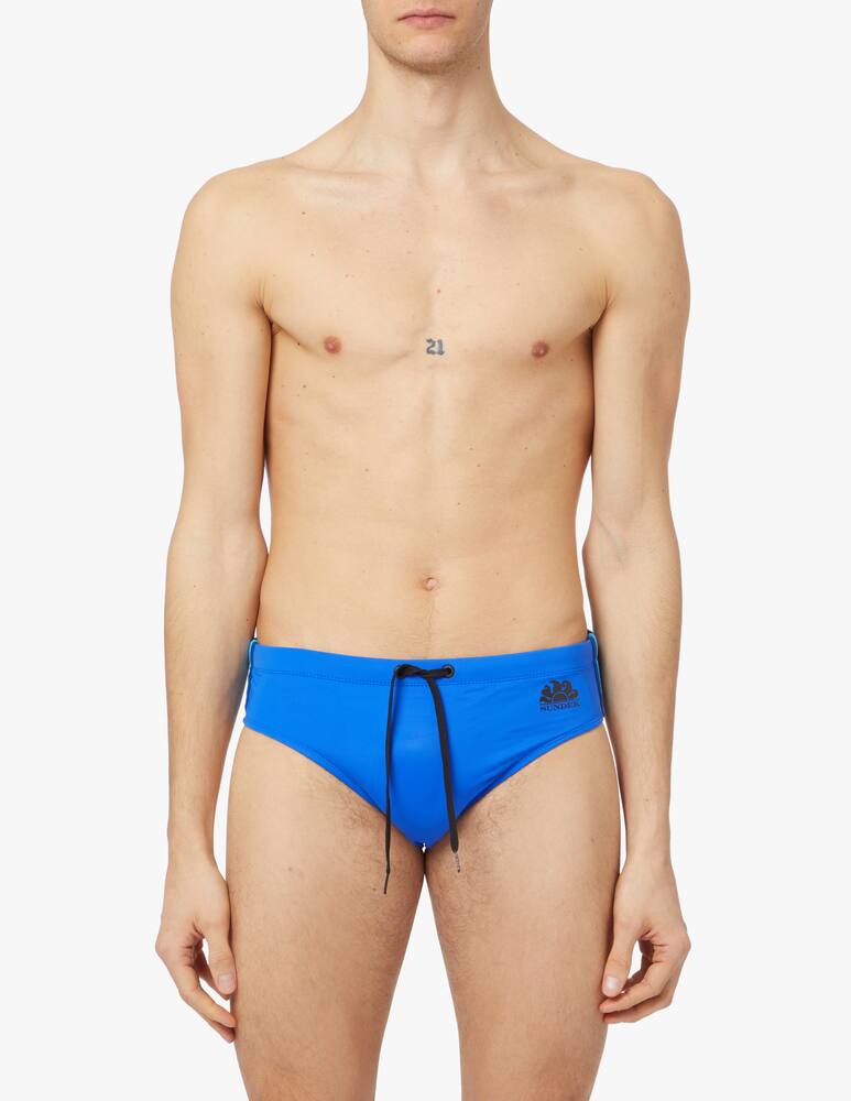 rinascente Sundek Costume slip alto arcobaleno - blu