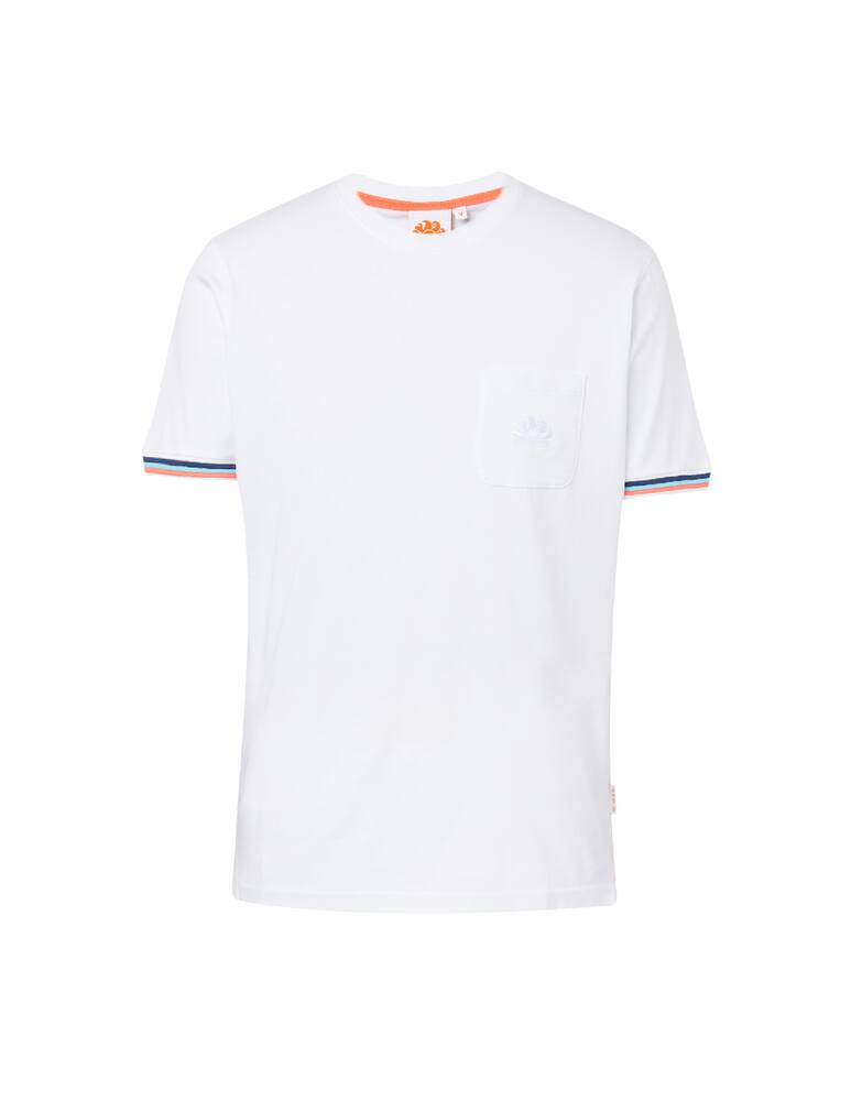 rinascente Sundek Maglietta manica corta a righe - bianco