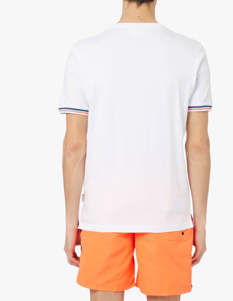 rinascente Sundek Maglietta manica corta a righe - bianco