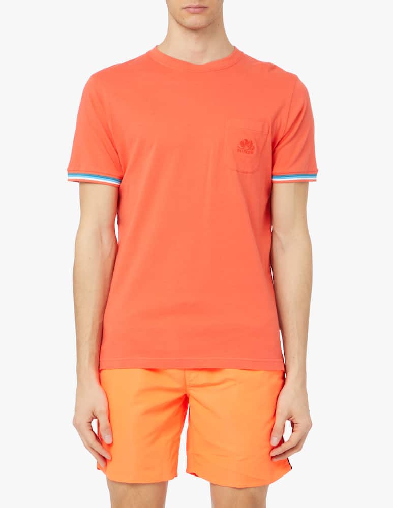 rinascente Sundek Striped t-shirt - red